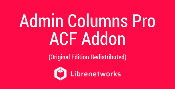 Download Admin Columns Pro - ACF Addon Premium for free