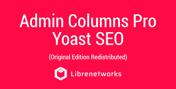 Download Admin Columns Pro Yoast SEO Premium plugin for free