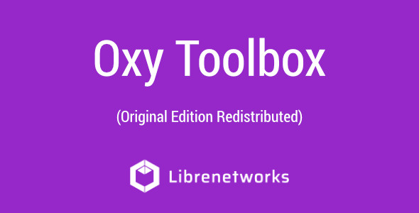Download Oxy Toolbox Premium plugin for free