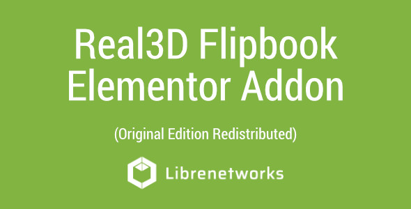 Download Real3D Flipbook Elementor Addon Premium for free