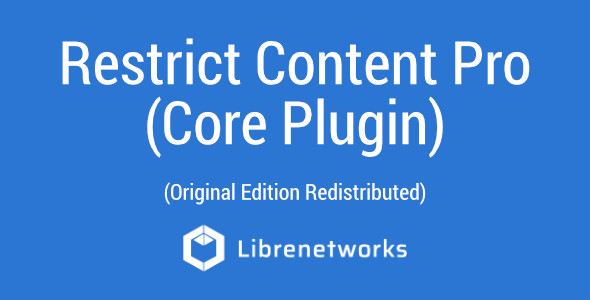 Download Restrict Content Pro Premium plugin for free