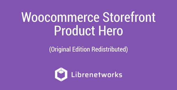 Download Woocommerce Storefront Product Hero Premium plugin for free