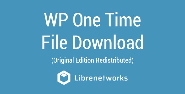 Download WP One Time File Download Premium plugin for free