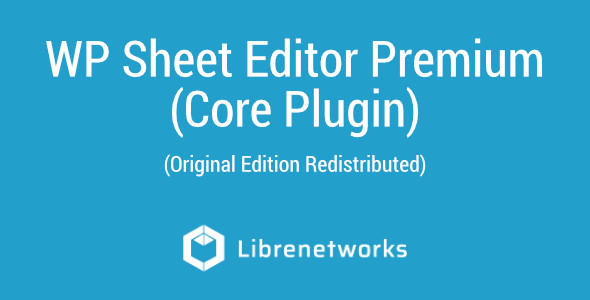 Download WP Sheet Editor Premium plugin for free