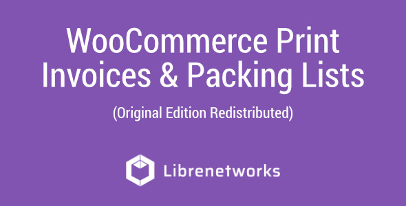 Download WooCommerce Print Invoices and Packing Lists Premium plugin for free