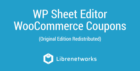 Download WP Sheet Editor WooCommerce Coupons Premium plugin for free