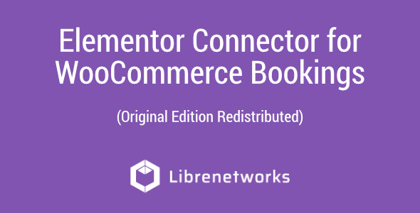 Download Elementor Connector for WooCommerce Bookings Premium plugin for free