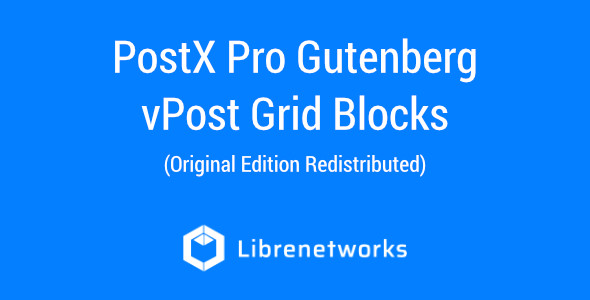 Download PostX Pro Gutenberg Post Grid Blocks Premium plugin for free