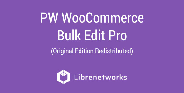 Download PW WooCommerce Bulk Edit Pro Premium plugin for free