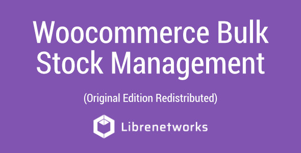 Download Woocommerce Bulk Stock Management Premium plugin for free