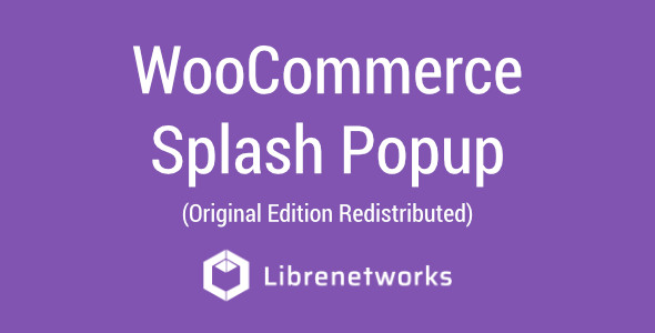 Download WooCommerce Splash Popup Premium plugin for free